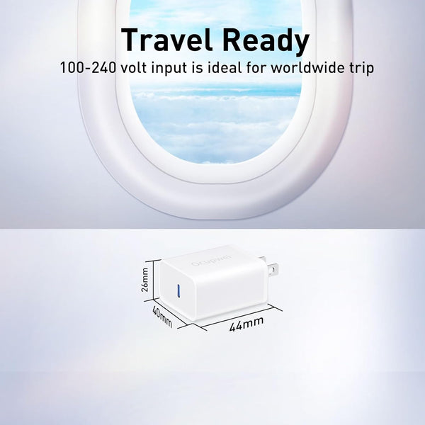 20W USB C Charger Block, 2 Pack, Fast Charging Wall Adapter for iPhone and Android Devices