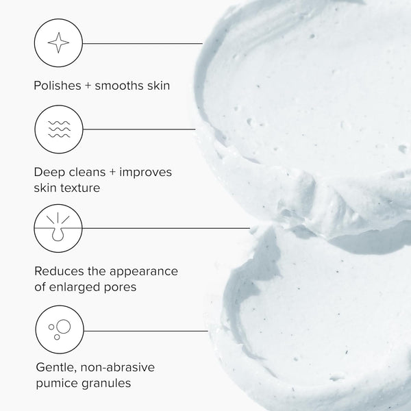 DRMTLGY microdermabrasion facial scrub and face mask for acne scars and blackheads, 2 oz, non-abrasive exfoliator