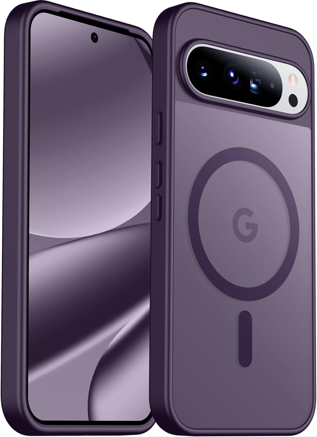 SPIDERCASE Magnetic Case for Google Pixel 10 Pro XL, Military Grade | Slim Translucent Matte | Drop Protection | Shockproof | Anti-Fingerprint | Black