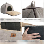 WindRacing cat bed for indoor cats with removable cushion and washable pillow, small and medium pet bed furniture