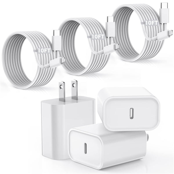 45W Apple USB C Charger Fast Charging for iPhone 17/16/15, 2Pack 6FT USB C to C Cable Cord Quick iPhone Charger Block for Apple 17/17 Pro/17 Pro Max/Air/16/16 Pro/16 Pro Max/16 Plus/15/15 Pro Max/iPad