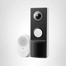 Tapo 2K+ Wired or Battery Powered Smart Video Doorbell with Chime - 180° Field of View, Person/Vehicle/Package Detection, Ring Call, 2-Way Audio, Subscription-Free Local Storage or Optional Cloud,D225