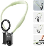 TELESIN Magnetic Neck Mount for Phones, Neck Cell Phone Holder POV/Vlog Selfie Mount Hand Free Phone Neck Holder Chest Stand Strap Video Recording for iPhone 17 16 15 14 13 12 Seires Android Phones