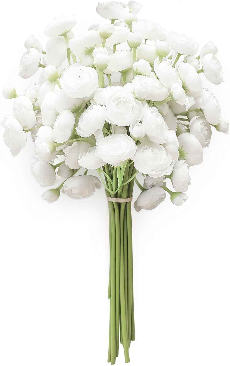 Floroom Ranunculus Artificial Flowers 18 Pcs Dusty Rose Faux Silk Mini Ranunculus Bulk Fake Wedding Filler Flowers for DIY Bouquets, Centerpieces, Bridal Shower Decorations & Arrangements