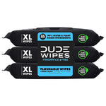 duke unscented extra-large adult wet wipes - 3 pack, 144 flushable wipes, septic and sewer safe