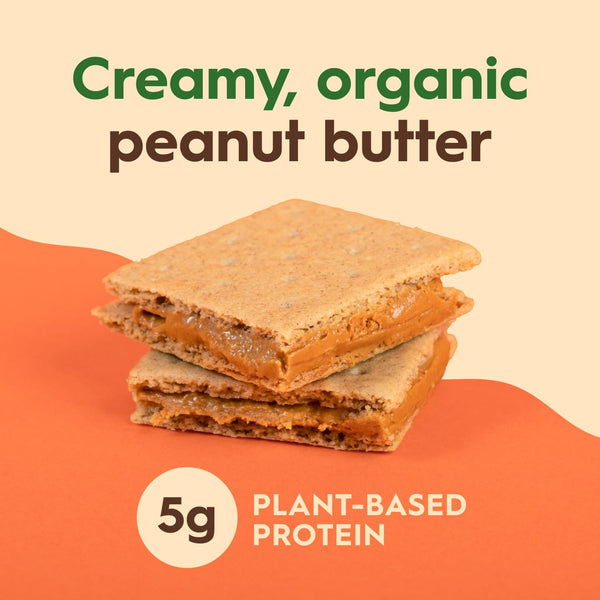 Once Again Peanut Butter Crackers Graham Sandwiches - Gluten Free Graham Crackers with Organic Peanut Butter Filling - Vegan, Organic Snacks for Kids - Lunch Snacks Individually Wrapped, 8 Count