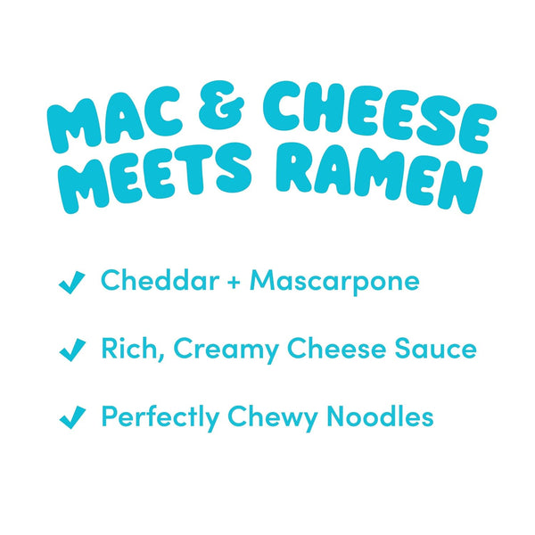 Cheesy Ramen Mac & Cheese Stir-Fry Style Instant Noodles Pack of 4