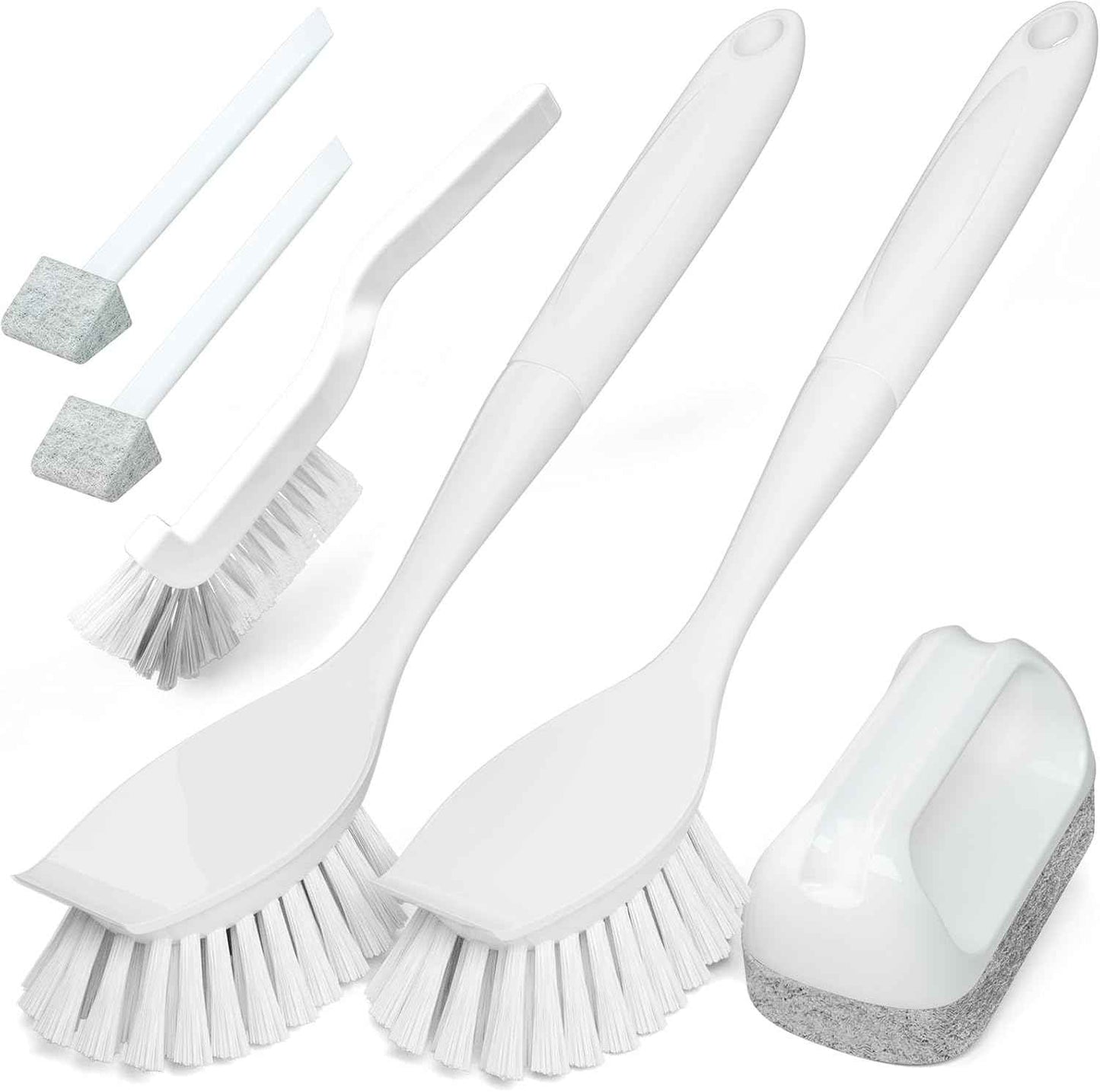 Holikme 6Pack Kitchen Cleaning Brush, Green