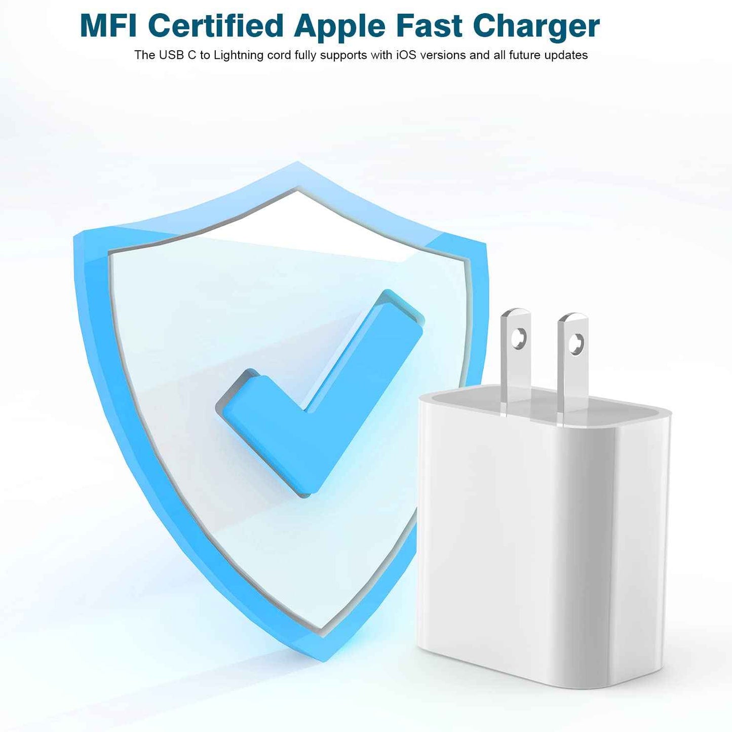 iPhone Fast Charger,Extra Long iPhone Charger Fast Charging 10Foot 2Pack i Phone Chargers 10FT USB C to Lightning Cable Cord Adapter for iPhone 14 Pro Max/14 Plus/13 Mini/13/12/11/X/XR/SE/iPad/AirPods