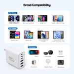 3 Pack 65W GaN Type C Wall Charger Block,6-Port Fast Charging Block,PD USB C Plug Adapter+QC Plug Compatible with Apple iPhone 17/17 Air/16E/16Pro Max/16Plus/16/15/14/13/12/11/XS Max,iPad Pro,AirPods