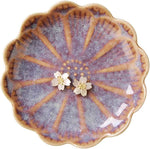 Lotus Leaf Shape Decorative Ring Tray, Small Key Bowl, Ceramic Trinket Tray Jewelry Dish Organizing Necklace Earrings, Home Decoration for Mom Best Friend Sister, Pink.