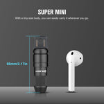 Olight imini 2 EDC rechargeable keychain flashlight, 50 lumens, compact and portable mini LED keyring light with built-in battery, ideal for everyday carry and emergencies, black