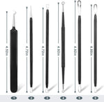 6-piece professional stainless steel blackhead remover pimple popper tool kit with ergonomic handle