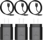 3-Pack 25W Type C Super Fast Charging Block with USB C Charger Cable