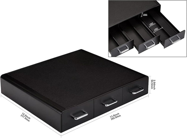 Amazon Basics K-Cup Compatible Coffee Pod Storage Drawer with 3 Easy-Open Drawers and 36 Pod Capacity