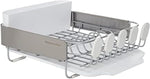 KitchenAid Large Capacity Full Size Dish Rack with Angled Drain Board and Removable Flatware Caddy