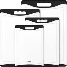 Set of 4 Extra Large Plastic Cutting Boards for Kitchen