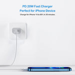 USB-C Charger Block for iPhone and iPad Charging Plug, 2-Pack Power Adapter