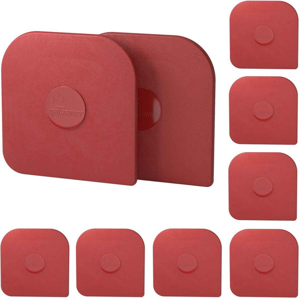 Pan Scraper, 5 Pcs Pot Scraper Plastic, Pot Scraper Non Scratch for Cast Iron, Pot and Pan Cleaning, Sturdy Scraper Kitchen Tool