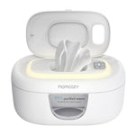 Momcozy baby wipe warmer with large capacity, spring design, fast heating, and night light