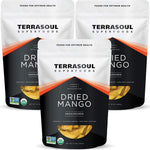 Terrasoul Superfoods Organic Dried Mango Slices, 16 Oz, No-Added Sugar, Gluten-Free, Vegan