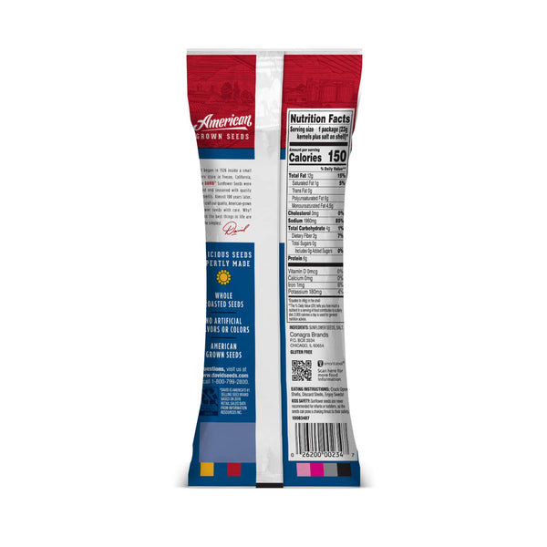 DAVID Original Flavor Sunflower Seeds, 1.625 oz, Pack of 12, Perfect Baseball Snack for Dad