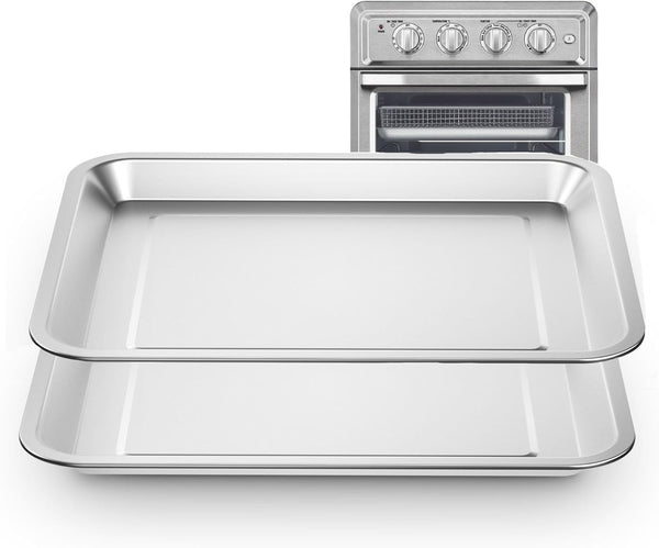 Air Fryer Tray Replacement for Cuisinart TOA-60 TOA-65 TOA-70 Toaster oven tray, 12.4"x11"Air Fryer Basket and air fryer tray pan, Dishwasher Safe