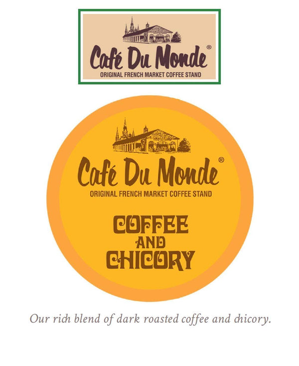 Cafe Du Monde Coffee and Chicory Single-Serve Cup Pods for Keurig Brewers, 12 Count