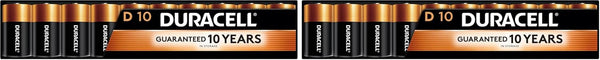 Duracell Coppertop D Batteries, 4 Count (1 Pack), D Battery with Long-lasting Power, All-Purpose Alkaline Battery for Household and Office Devices