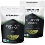 Terrasoul Superfoods Organic Pumpkin Seeds, 2 Lbs - Shelled, Raw, Unsalted, Premium Quality