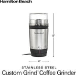 Hamilton Beach Custom Grind Electric Coffee Grinder for 4-14 Cups