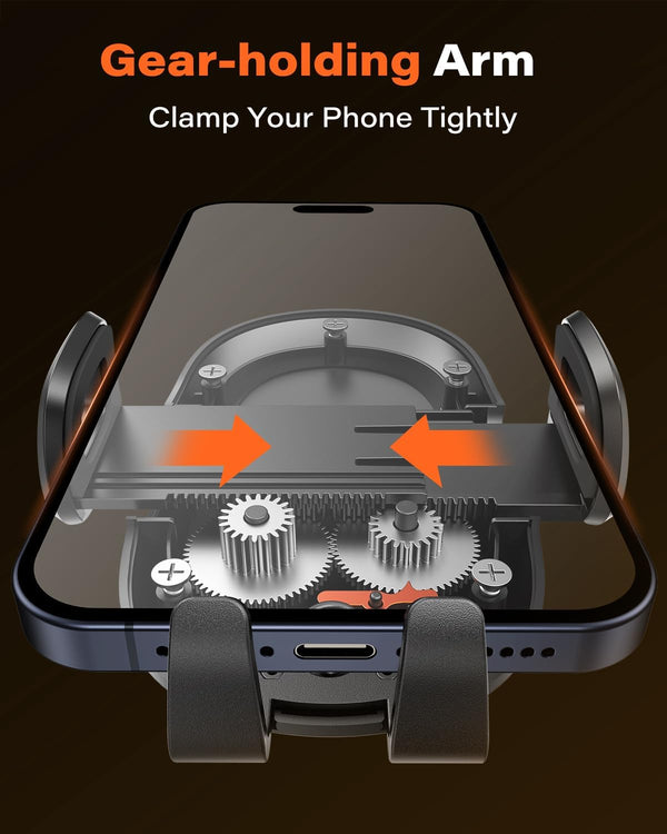 APPS2Car Car Phone Mount with Suction Cup, Universal Windshield Dashboard Holder with Sticky Gel Pad, Compatible with iPhone 17/16/15/14/13, Samsung, Most Smartphones