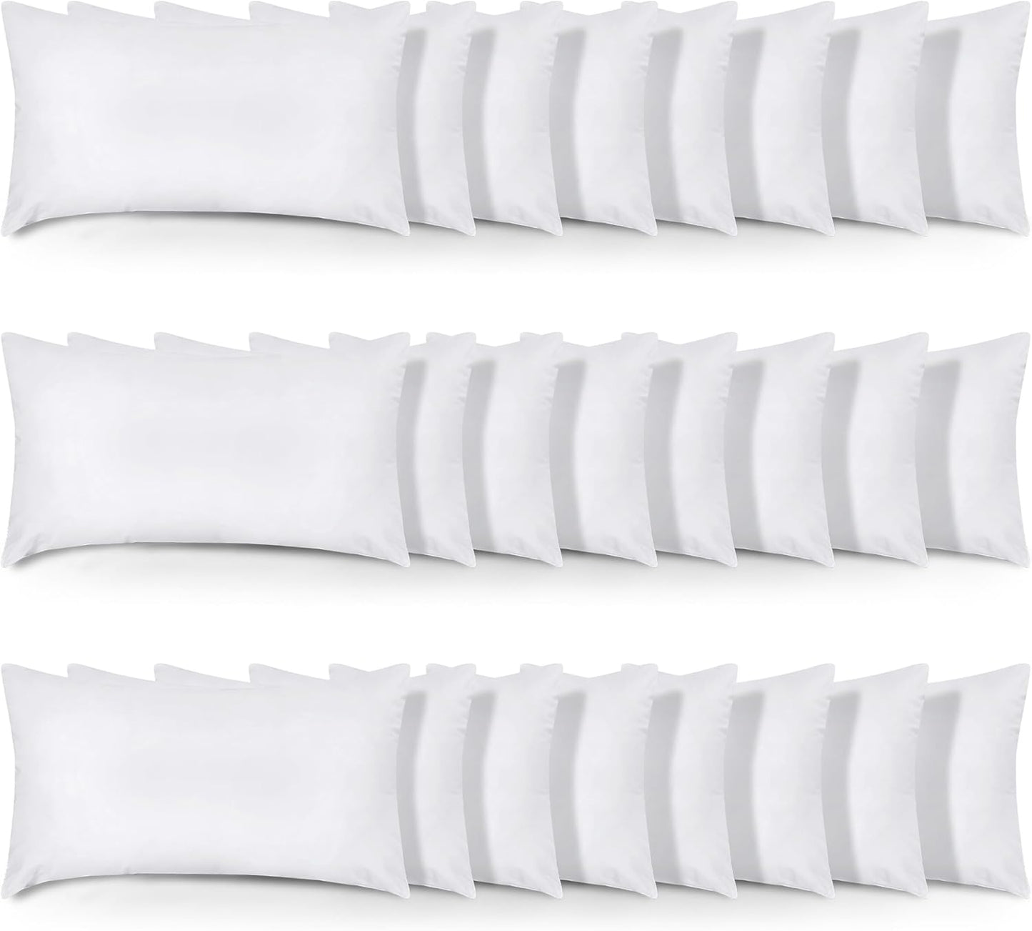 Utopia Bedding Throw Pillows (Set of 4, White), 18 x 18 Inches Pillows for Sofa, Bed and Couch Decorative Stuffer Pillow - Rayz Mart