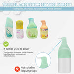 Silicone Bottle Covers Travel Essentials for Women Men, Beach Vacation Essentials, Travel Size Toiletries Accessories, Cruise Ship Essentials 2026, Must Haves, Leak Proofing