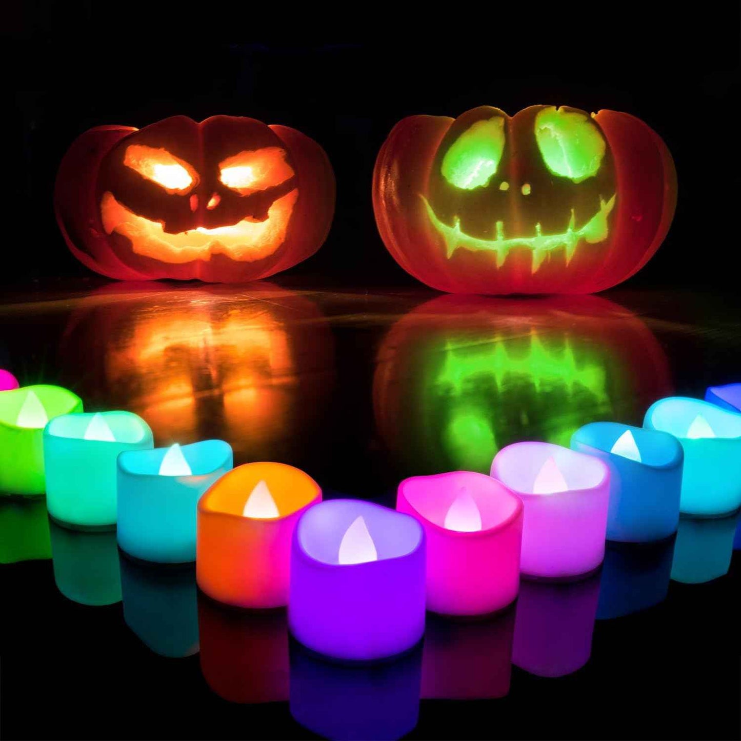 Homemory 12Pcs Flickering Flameless Candle Battery Operated, 200+Hours Fake Electric LED Tea Lights for Votive, Centerpiece Table Decorations, Wedding, Aniversary, Halloween, Christmas