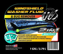 UCS 10015 2-in-1 windshield washer fluid & bug remover, 1 gallon, ready to use, metanol free