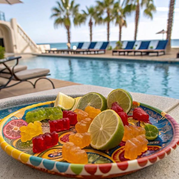 Snak Club Tajin Gummy Bears Assorted Fruit Candy Gummies 9 oz Resealable Bag