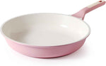 SENSARTE Nonstick Frying Pan Skillet, Swiss Granite Coating Omelette Pan, Healthy Stone Cookware Chef's Pan, PFOA Free (8/9.5/10/11/12.5 Inch) (9.5 Inch)