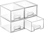 Clear Stackable Storage Drawers for Home Organization