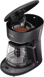 12-cup programmable coffeemaker with brew now or later feature