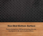 midwest xxl quiettime deluxe gray ombré swirl plush pet bed, 18-inch crate mat for small pets