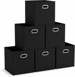 Household Essentials Foldable Fabric Storage Bins 6 Piece Set