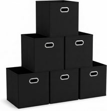 Household Essentials Foldable Fabric Storage Bins 6 Piece Set
