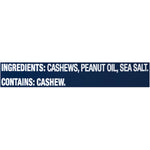 PLANTERS Lightly Salted Cashews - Cashew Halves & Pieces, Plant-Based Protein, 8 Oz Canister