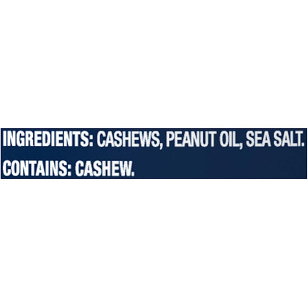 PLANTERS Lightly Salted Cashews - Cashew Halves & Pieces, Plant-Based Protein, 8 Oz Canister