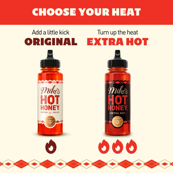 Mike's Hot Honey, 10oz Original Bottles, Spicy Honey Infused with Chili Peppers, Kosher, Gluten-Free, Paleo-Friendly