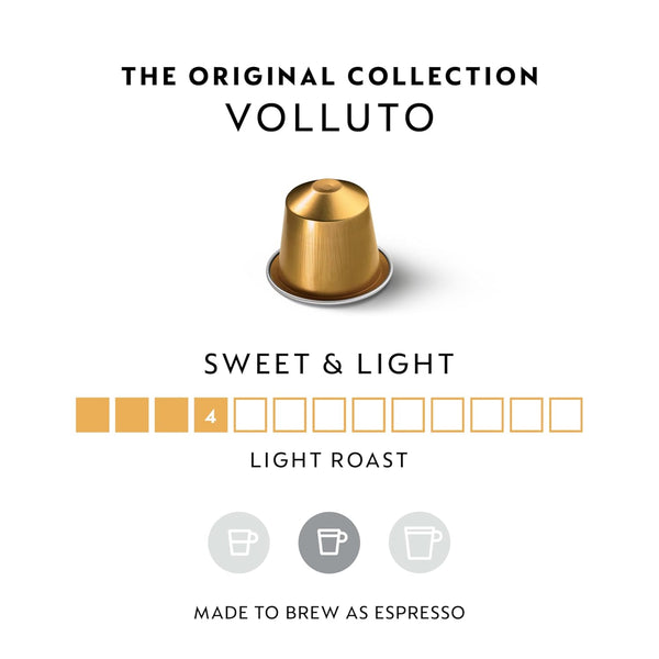 Nespresso Original Line Volluto Mild Roast Coffee Pods 50-Count