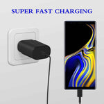 25w type c charger 2-pack fast charging block with 6ft usb c cable compatible with galaxy s25 s24 s23