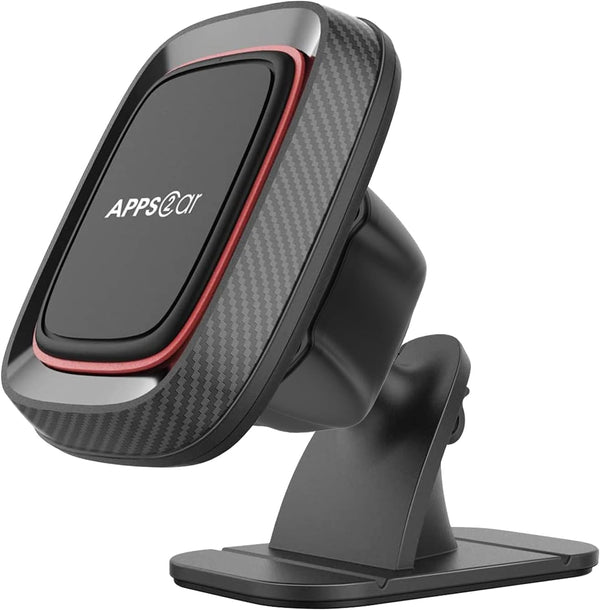 [2 Pack] Magnetic Phone Holder for Car, APPS2Car Dashboard Magnetic Car Phone Holder Mount with Strong VHB Adhesive Mounting, Requires Metal Plate for Use, Compatible with Most Phones(Not for Magsafe)