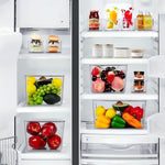 Set of 8 Clear Plastic Storage Bins for Pantry Organization and Kitchen Storage